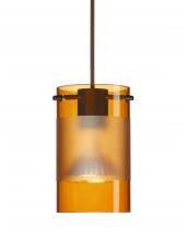 Besa Lighting 1XT-6524EG-LED-BR-L - Besa Pendant Scope 4 Bronze Armagnac/Frost 1x5W LED MR16, 15Ft. Cord