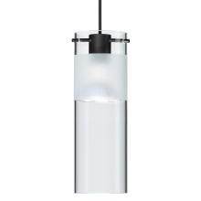 Besa Lighting 1XT-6527EC-BK - Besa Pendant Scope 7, Black Finish, Clear/Frost 1x50W MAX GY6.35 Base MR16