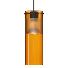 Besa Lighting 1XT-6527EG-BK - Besa Pendant Scope 7, Black Finish, Armagnac/Frost 1x50W MAX GY6.35 Base MR16