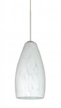Besa Lighting 1XT-719819-SN-L - Besa Pendant Karli Satin Nickel Carrera 1x50W MAX GY6.35 Base, 15Ft. Cord