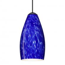 Besa Lighting 1XT-719886-BK - Besa Pendant Karli, Black Finish, Blue Cloud 1x50W MAX GY6.35 Base