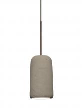 Besa Lighting 1XT-GLIDETN-LED-BR-L - Besa Glide Cord Pendant, Tan, Bronze Finish, 1x2W LED, 15Ft. Cord