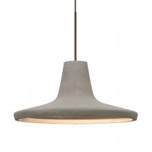 Besa Lighting 1XT-MODUSTN-LED-BR-L - Besa Modus Cord Pendant, Tan, Bronze Finish, 1x9W LED, 15Ft. Cord
