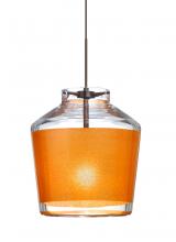 Besa Lighting 1XT-PIC6GD-BR - Besa Pendant Pica 6 Bronze Gold Sand 1x50W Halogen