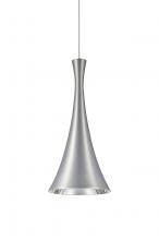 Besa Lighting 1XT-RONDO-LED-SN - Besa, Rondo Cord Pendant, Satin Nickel Finish, 1x9W LED