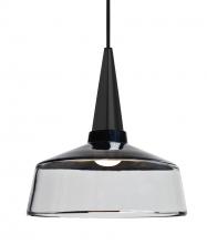 Besa Lighting 1JT-BARON10BK-BK - Besa, Baron 10 Cord Pendant, Black/Clear, Black Finish, 1x60W Medium base