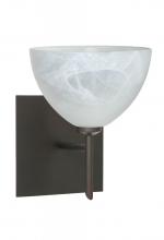 Besa Lighting 1SW-467952-LED-BR-SQ - Besa Wall With SQ Canopy Brella Bronze Marble 1x5W LED