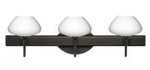 Besa Lighting 3SW-541007-BR - Besa Wall Peri Bronze Opal Matte 3x40W G9