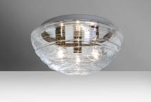 Besa Lighting 906361C - Besa Ceiling Wave 15 Clear 3x60W Medium Base