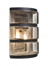 Besa Lighting AQUARBH-SM-EDIL-BK - Besa, Aqua Series Wall Sconce, Black/Smoke Bubble, 1x8W LED Filament