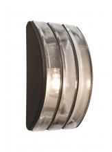 Besa Lighting AQUARBV-CL-BR - Besa, Aqua Series Wall Sconce, Bronze/Clear Bubble, 1x75W Medium Base