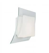 Besa Lighting AXIS10-LED-CL - Besa, Axis 10 Sconce, Opal/Clear, 1x10W LED