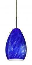 Besa Lighting B-171386-BR - Besa Pendant for Multiport Canopy Pera 6 Bronze Blue Cloud 1x50W E12 base