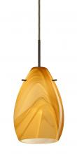 Besa Lighting B-1713HN-BR-L - Besa Pendant for Multiport Canopy Pera 6 Bronze Honey 1x50W E12 base, 15Ft Cord