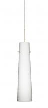 Besa Lighting B-567407-SN-L - Besa Camino Pendant For Multiport Canopy Satin Nickel Opal Matte 1x40W E12 base, 15Ft. Cord