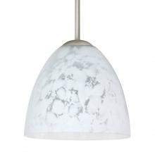 Besa Lighting B-757219-SN-L - Besa Sasha Pendant For Multiport Canopy Satin Nickel Carrera 1x50W E12 base, 15Ft. Cord