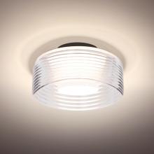 Besa Lighting BELUCLC-LED-BK - Belu Ceiling, Clear Shade, Black Finish, 1x5W LED