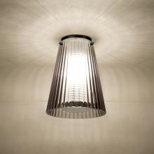 Besa Lighting DIONSMC-BK - Dion Ceiling, Smoke Shade, Black Finish, 1x60W E26 Base