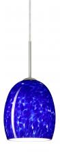 Besa Lighting J-169786-LED-SN-L - Besa Lucia LED Pendant For Multiport Canopy Blue Cloud Satin Nickel 1x9W LED, 15Ft. Cord