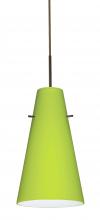 Besa Lighting J-412435-LED-BR - Besa Cierro Pendant For Multiport Canopy Bronze Chartreuse 1x9W LED