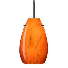 Besa Lighting J-4126HB-BK - Besa Pera 9 Pendant For Multiport Canopy Black Habanero 1x100W MAX E26 Base