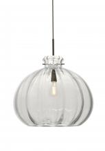 Besa Lighting J-464588-EDIL-BR - Besa Pendant For Multiport Canopy Pinta 12 Clear Bronze 1x8W LED Filament