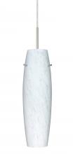Besa Lighting J-489719-LED-SN-L - Besa Suzi 14 Pendant For Multiport Canopy Carrera Satin Nickel 1x9W LED, 15Ft. Cord