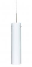 Besa Lighting J-722407-SN-L - Besa Pendant For Multiport Canopy Stilo 16 Satin Nickel Opal Matte 1x100W Medium Base, 15Ft. Cord