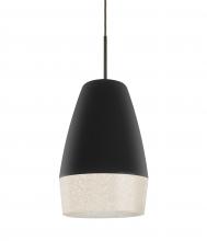 Besa Lighting J-ABU12BK-LED-BR - Besa, Abu 12 Cord Pendant for Mulitport Canopy, Black/Glitter, Bronze Finish, 1x9W LE