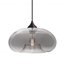 Besa Lighting J-BANASM-BR-L - Besa Pendant For Multiport Canopy Bana Bronze Smoke 1x60W Medium Base, 15Ft. Cord
