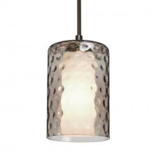 Besa Lighting J-ESASM-BR-L - Besa, Esa Cord Pendant For Multiport Canopy, Smoke, Bronze Finish, 1x60W Medium Base, 15Ft. Cord