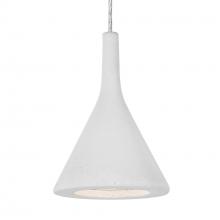 Besa Lighting J-GALAWH-LED-SN-L - Besa Gala Pendant For Multiport Canopy, White, Satin Nickel Finish, 1x9W LED, 15Ft. Cord