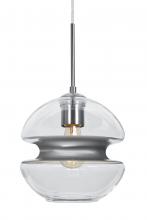 Besa Lighting J-HULA8SL-EDIL-SN - Besa, Hula 8 Cord Pendant for Mulitport Canopy, Clear/Silver, Satin Nickel Finish