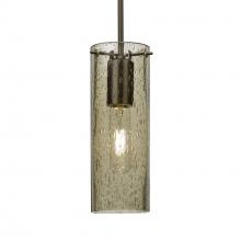 Besa Lighting J-JUNI10LT-BR-L - Besa, Juni 10 Pendant For Multiport Canopy, Latte Bubble, Bronze, 1x60W Medium Base, 15Ft. Cord