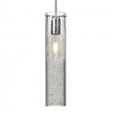 Besa Lighting J-JUNI16CL-SN-L - Besa, Juni 16 Pendant For Multiport Canopy, Clear Bubble, Satin Nickel, 1x60W Medium Base