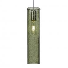 Besa Lighting J-JUNI16MS-SN-L - Besa, Juni 16 Pendant For Multiport Canopy, Moss Bubble, Satin Nickel, 1x60W Medium Base