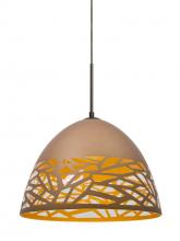 Besa Lighting J-KIEVCP-BR - Besa Kiev Pendant for Multiport Canopy, Copper, Bronze Finish, 1x60W Medium Base