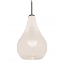 Besa Lighting J-LEONMW-LED-BR-L - Besa, Leon Cord Pendant for Multiport Canopy for Multiport Canopy, Milky White, Bronze Finish