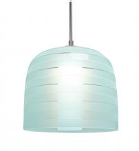 Besa Lighting J-MITZI10CY-LED-SN - Besa, Mitzi 10 Cord Pendant for Multiport Canopy, Cyan, Satin Nickel Finish, 1x9W LED