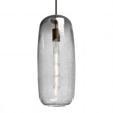Besa Lighting J-PINOT18CL-EDIL-BR - Besa, Pinot 18 Cord Pendant for Mulitport Canopy, Clear Bubble, Bronze FInish 1x4W LED Filament