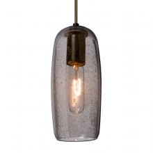 Besa Lighting J-PINOT9SM-BR-L - Besa, Pinot 9 Cord Pendant for Mulitport Canopy, Smoke Bubble, Bronze FInish 1x60W Medium Base