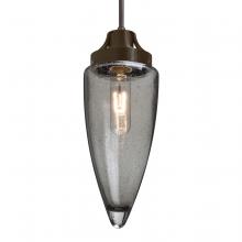 Besa Lighting J-SULUSM-BR-L - Besa, Sulu Cord Pendant For Multiport Canopy, Smoke Bubble, Bronze Finish, 1x60W Medium Base