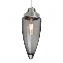 Besa Lighting J-SULUSM-SN-L - Besa, Sulu Cord Pendant For Multiport Canopy, Smoke Bubble, Satin Nickel Finish, 1x60W Medium Base