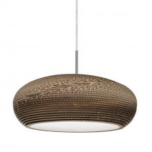 Besa Lighting J-VENUS-LED-SN - Besa, Venus Cord Pendant For Multiport Canopy, Satin Nickel Finish, 1x9W LED