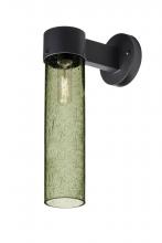 Besa Lighting JUNI16MS-WALL-BK - Besa, Juni 16 Outdoor Sconce, Moss Bubble, Black Finish, 1x60W Medium Base