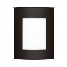 Besa Lighting MOTO13SQ-WA-LED-BK - Besa Outdoor Moto 13 Square Black White Acrylic 2x5W LED