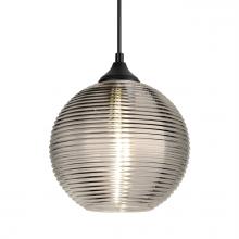 Besa Lighting OP-461602-BK - Besa Kristall 8 Pendant Black Smoke 1x75W E26 Base