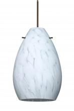 Besa Lighting RXP-171319-BR-L - Besa Pendant Pera 6 Bronze Carrera 1x50W MAX GY6.35 Base, 15Ft. Cord