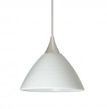 Besa Lighting RXP-1743KR-LED-SN-L - Besa Pendant Domi Satin Nickel Chalk 1x3W LED, 15Ft. Cord