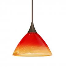 Besa Lighting RXP-1743SL-BR-L - Besa Pendant Domi Bronze Solare 1x50W MAX GY6.35 Base, 15Ft. Cord